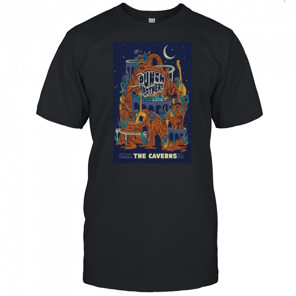 Punch Brothers The Caverns, Pelham, TN May 17 2025 Tour t-shirt