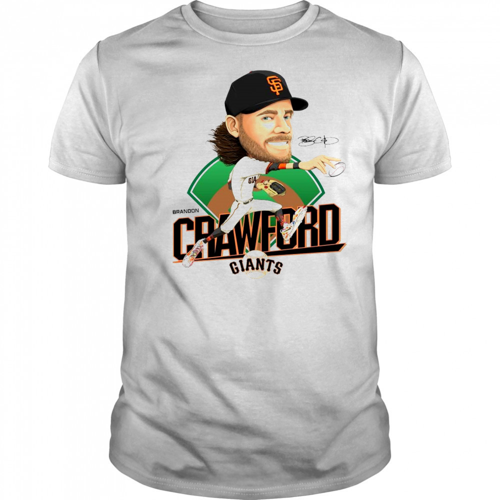 San Francisco Giants Celebrating The Legendary Brandon Crawford Caricature Signature MLB t-shirt San Francisco Giants Celebrating The Legendary Brandon Crawford Caricature Signature MLB t-shirt