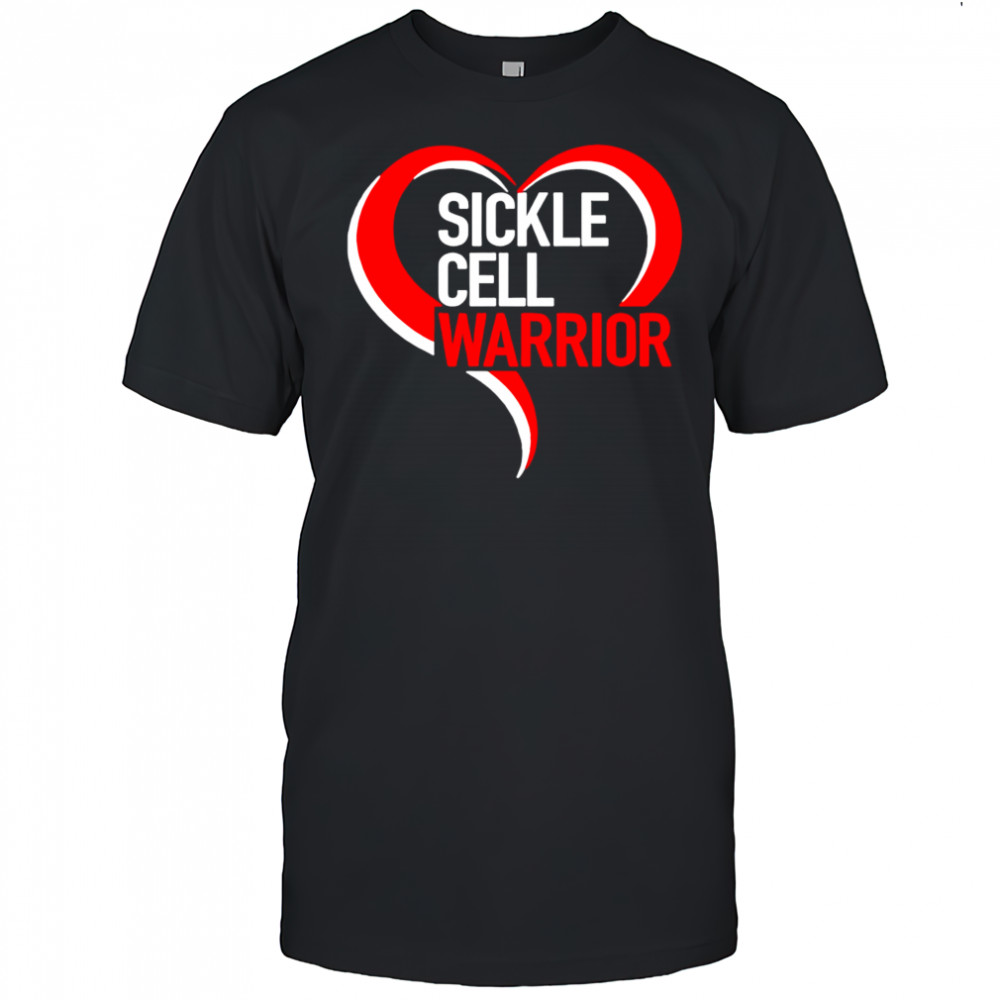 Sickle Cell Warrior heart shirt