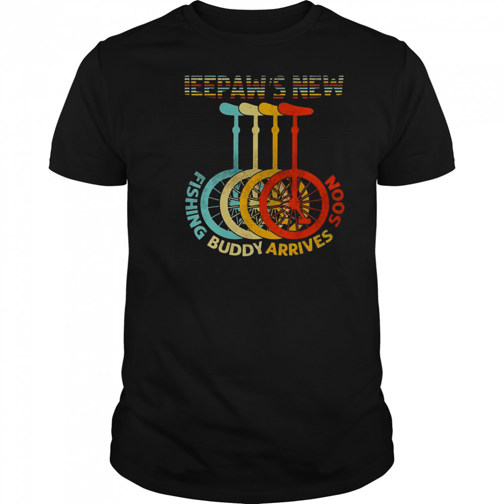 Top Peepaws New Fishing Buddy Arrives Soon Unicycle T-Shirt
