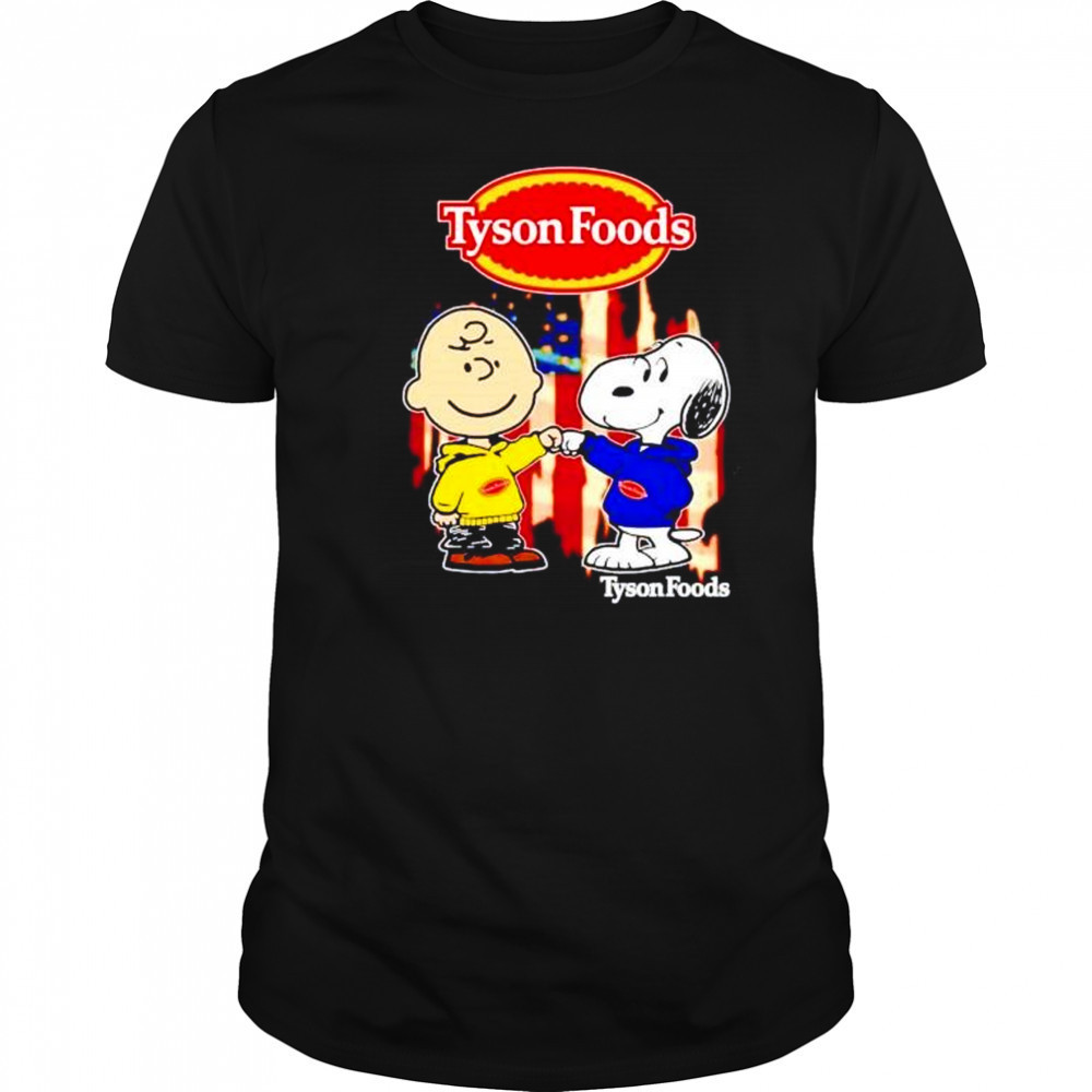 Tyson Foods Charlie Brown and Snoopy shirt