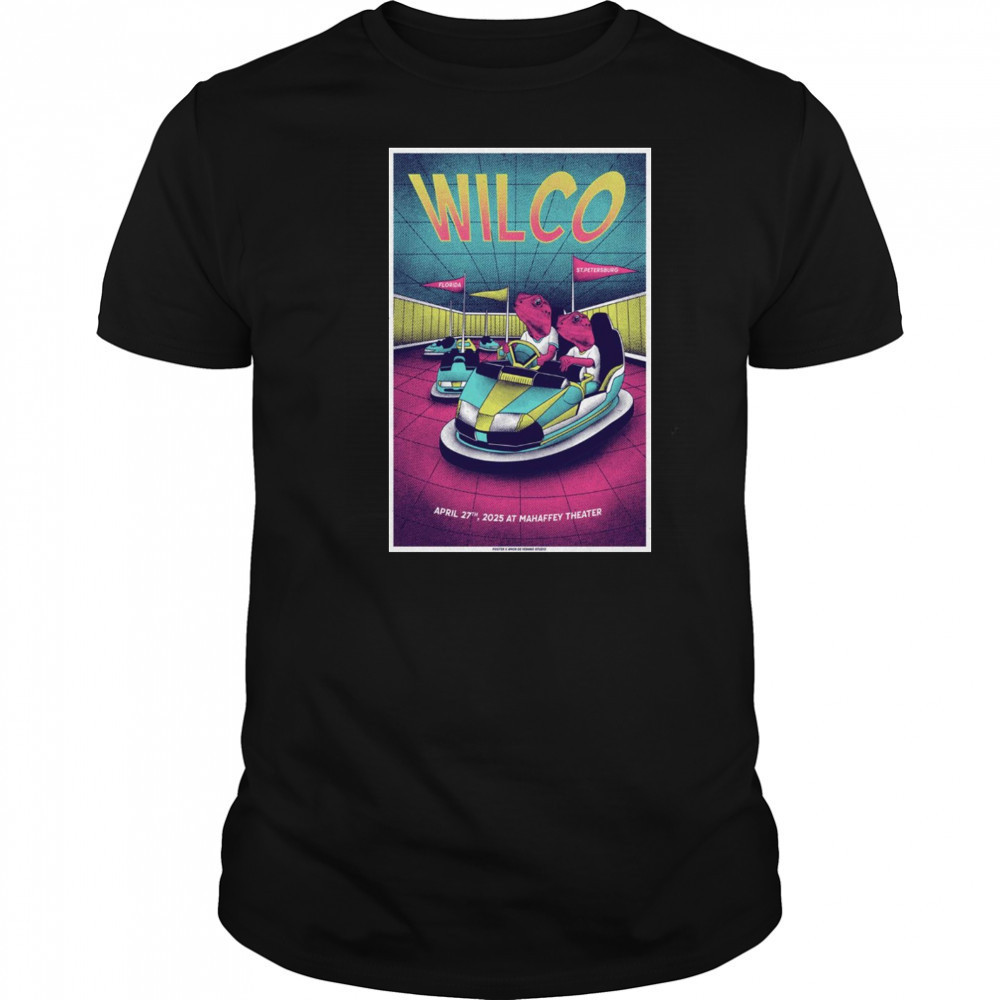 Wilco Show On April 27 2025 At Mahaffey Theater In St Petersburg FL t-shirt