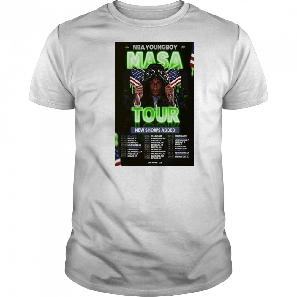 2025 Poster Hot YoungBoy Never Broke Again Announces 2025 MASA Tour shirt