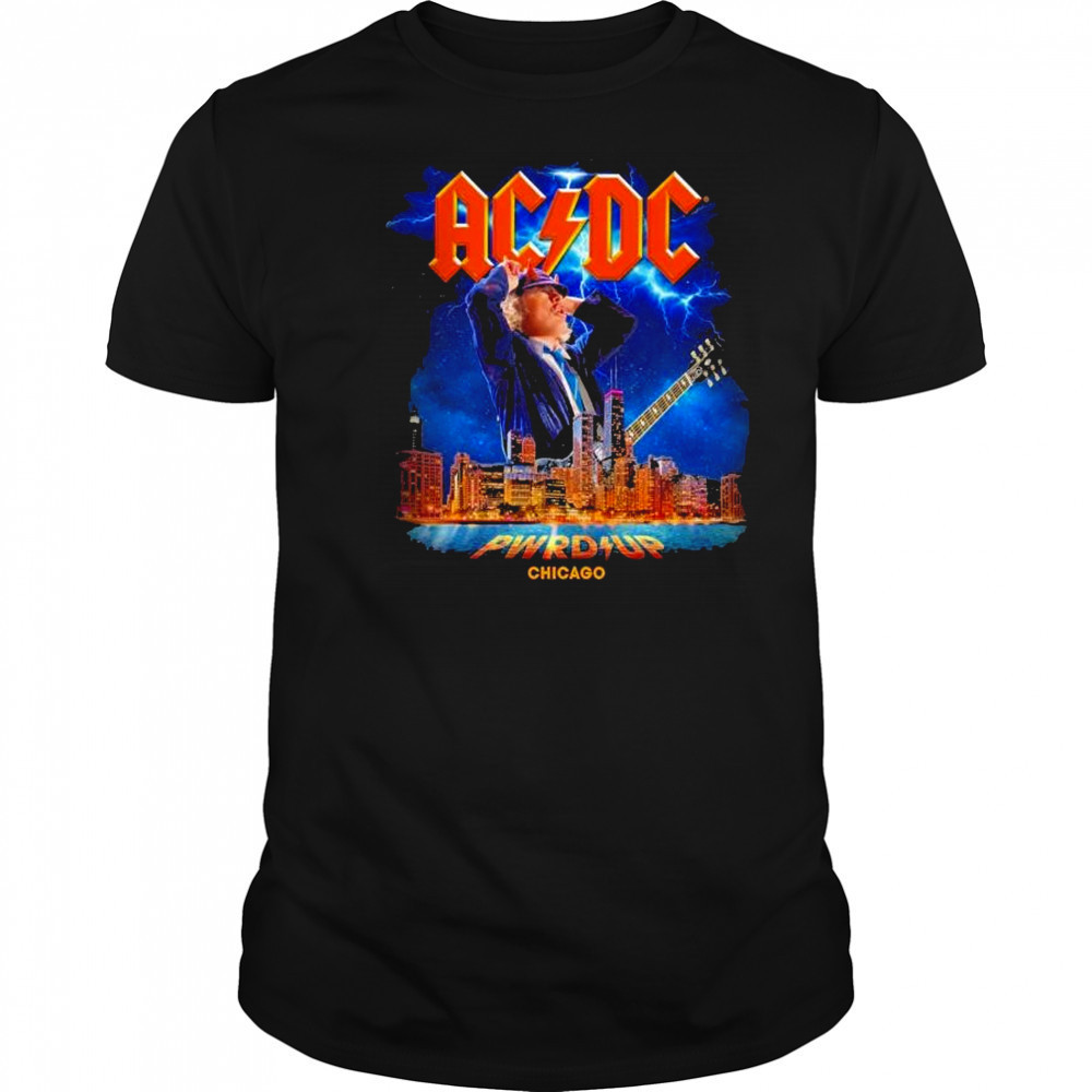 AC DC Chicago PWR UP Tour 2025 t-shirt