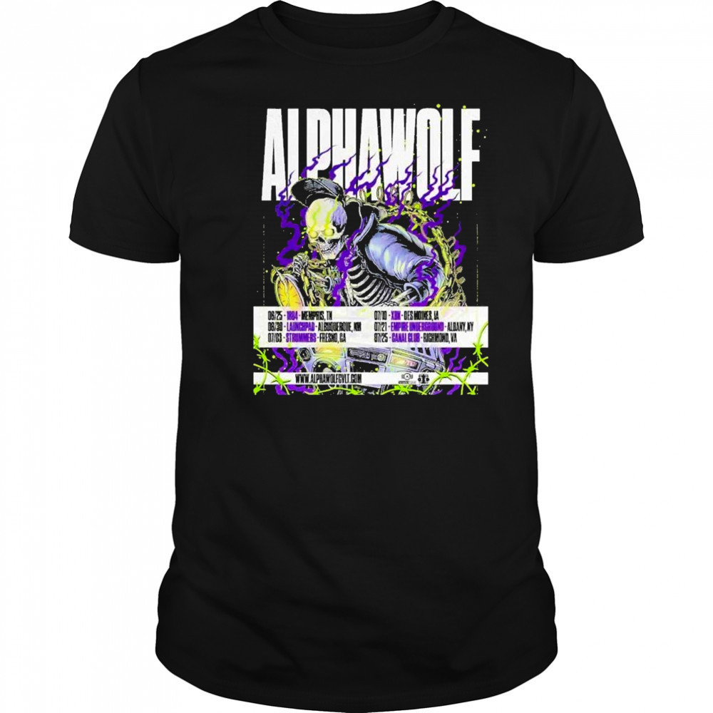 Alpha Wolf Summer Of Loud Festival Dates List 2025 shirt