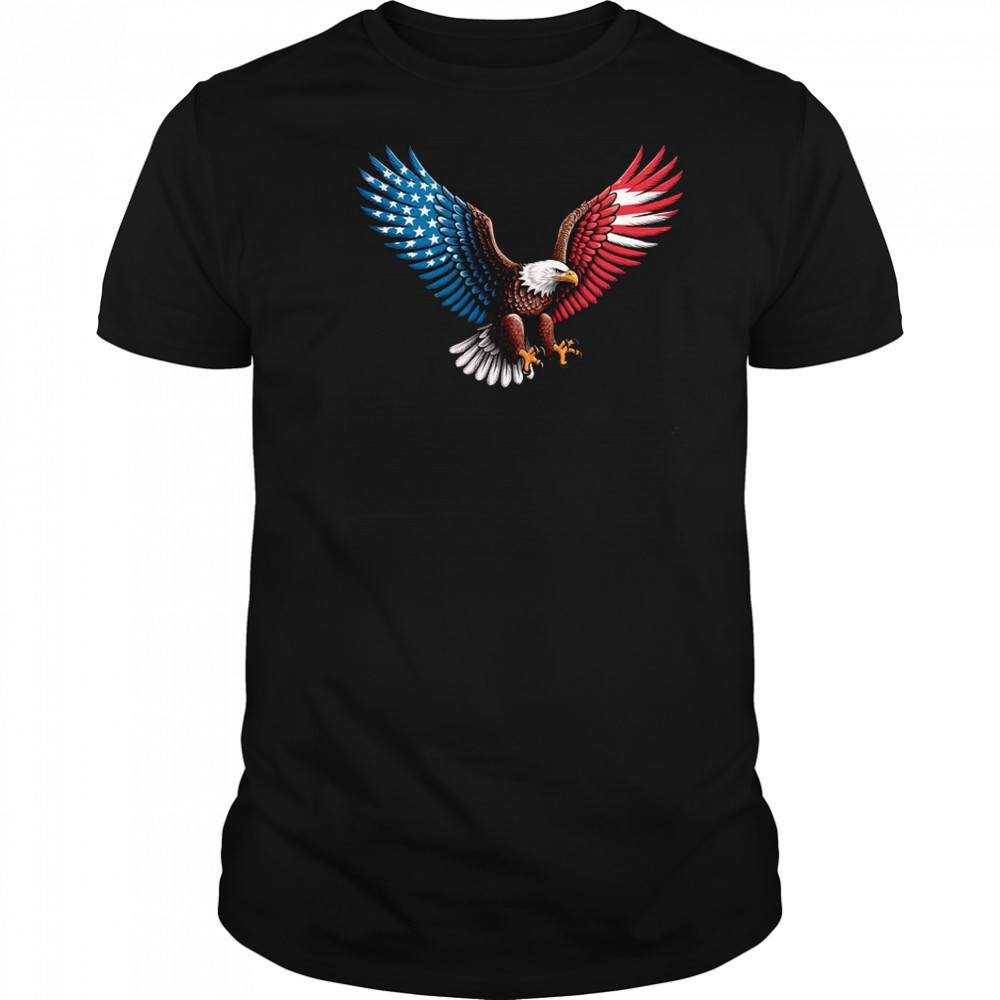 American Flag Bald Eagle Patriotic Eagle 4th Of July USA shirt