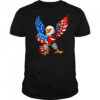 American Flag Usa Dabbing Bald Eagle Patriotic 4th Of July Shirt