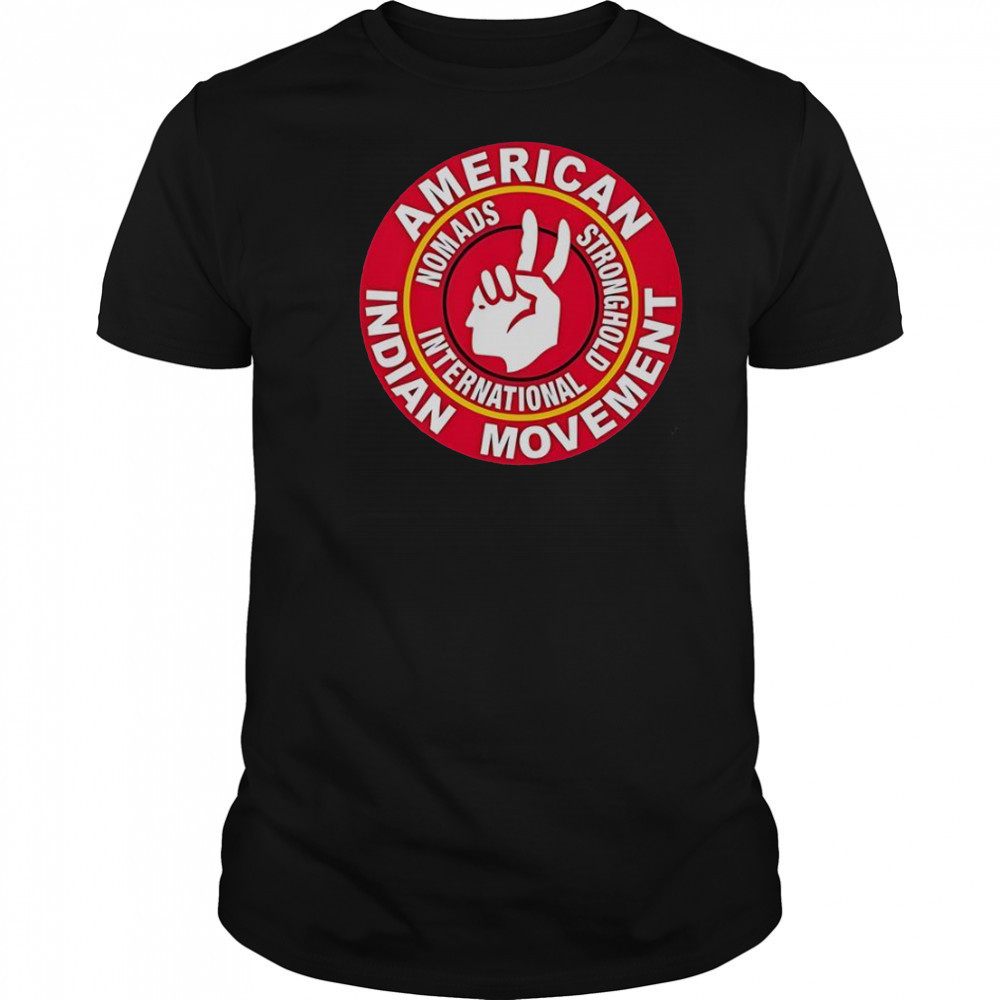 American Indian Movement Nomads Stronghold International Logo T-Shirt