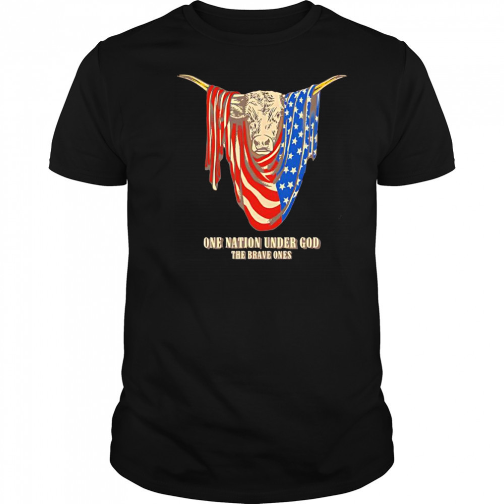 American Longhorn one nation under God shirt