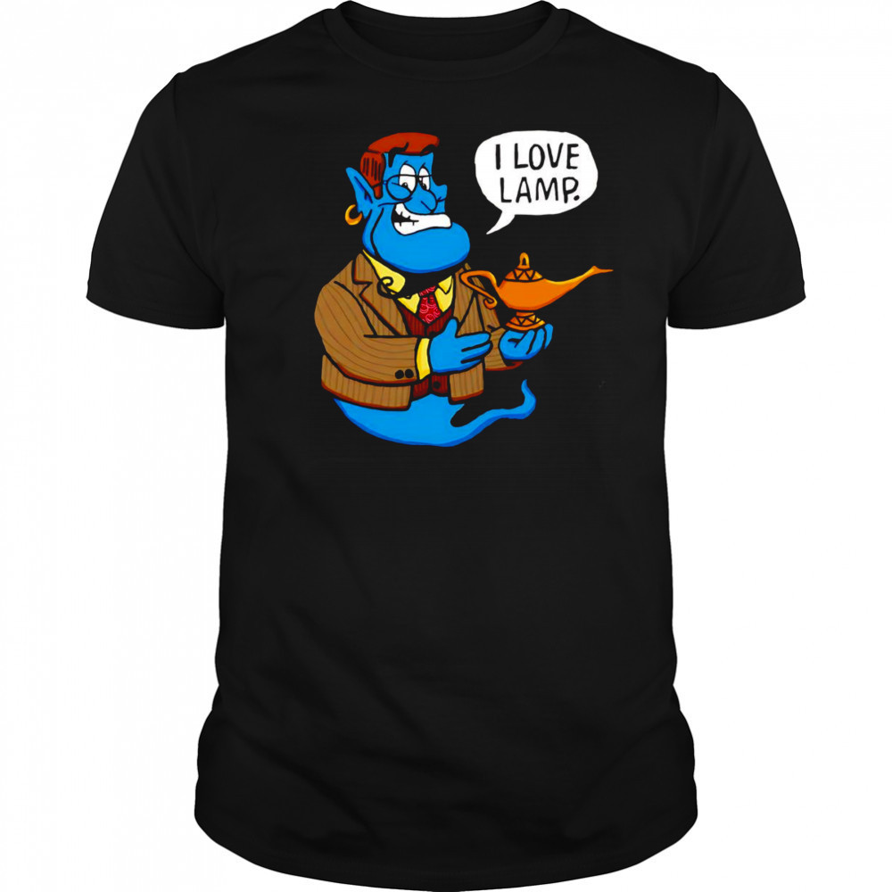 Anchor Genie I love lamp shirt