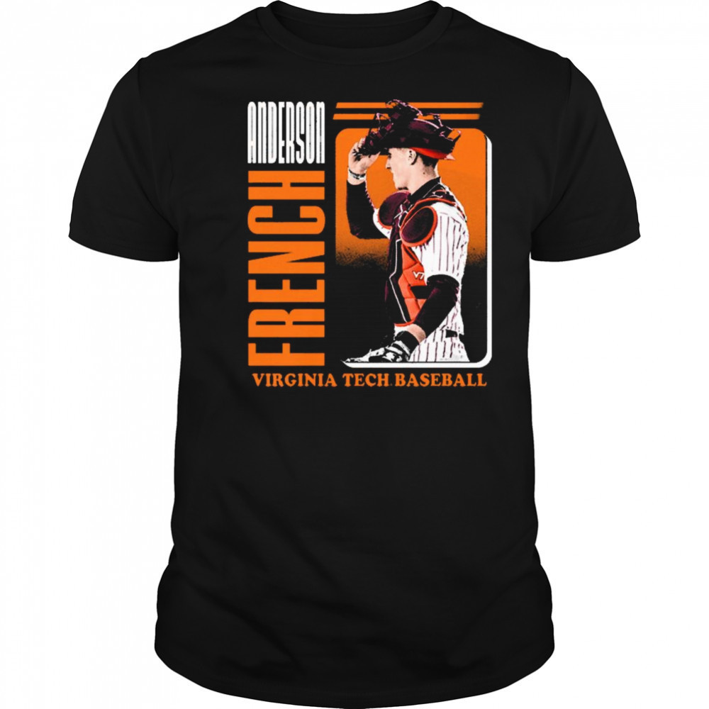 Anderson French Virginia Tech Hokies baseball NCAA Division I 2025 t-shirt