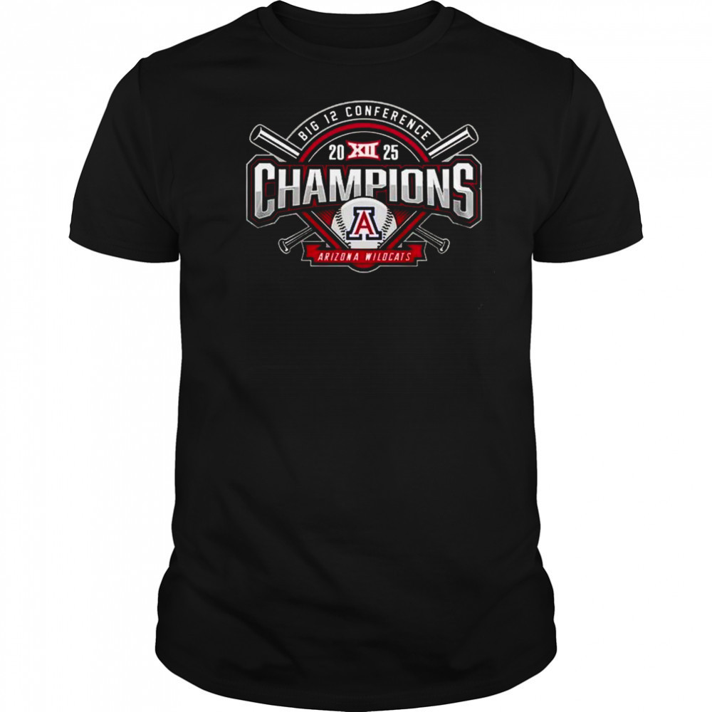 Arizona Wildcats Baseball 2025 Big 12 Conference Champions Shirt
