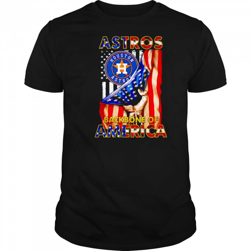 Astros backbone of America flag shirt