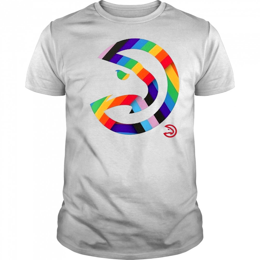 Atlanta Hawks Team Logo Pride T-Shirt