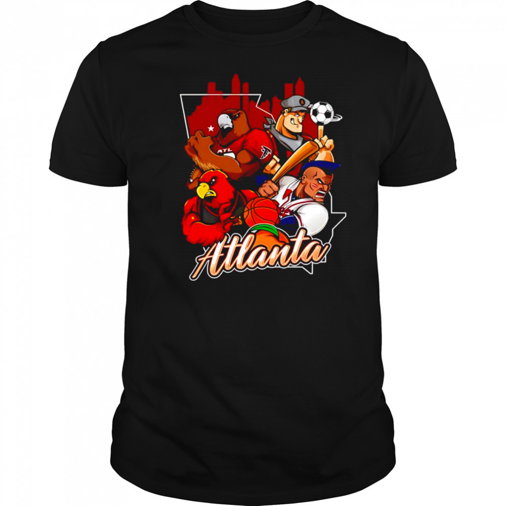 Atlanta sports mascot shirt