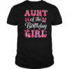 Aunt Of The Birthday Girl Family Pink Coquette Bow shirt