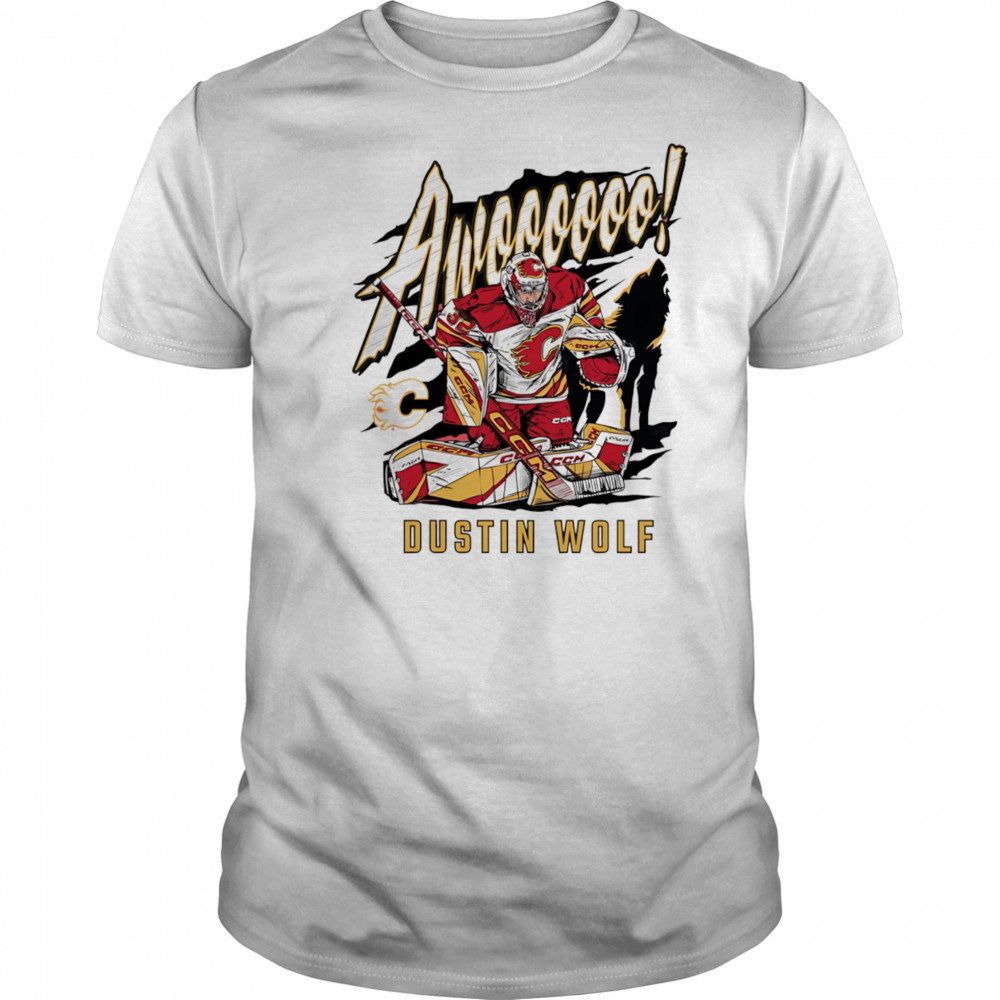 Awooo Dustin Wolf Calder Trophy shirt