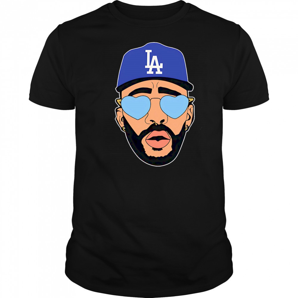 Bad Bunny Dodgers Big Head shirt
