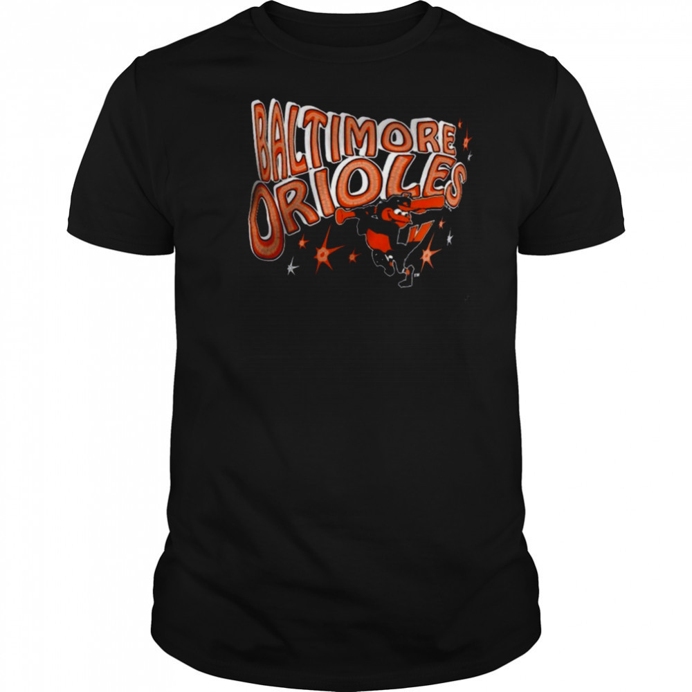 Baltimore Orioles Starter Women’s Fireworks V Neck T Shirt