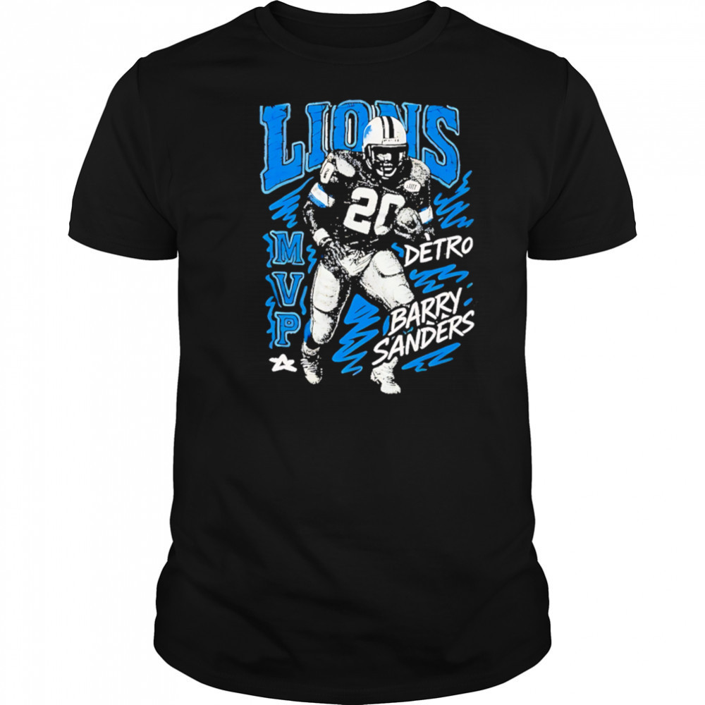 Barry Sanders Detroit Lions MVP retro shirt