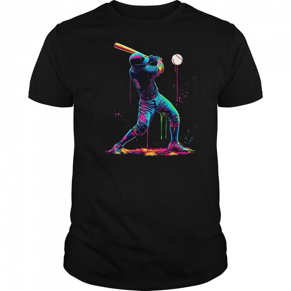 Baseball Player Sprinkles Drip Ice Cream Lover Men Women shirt