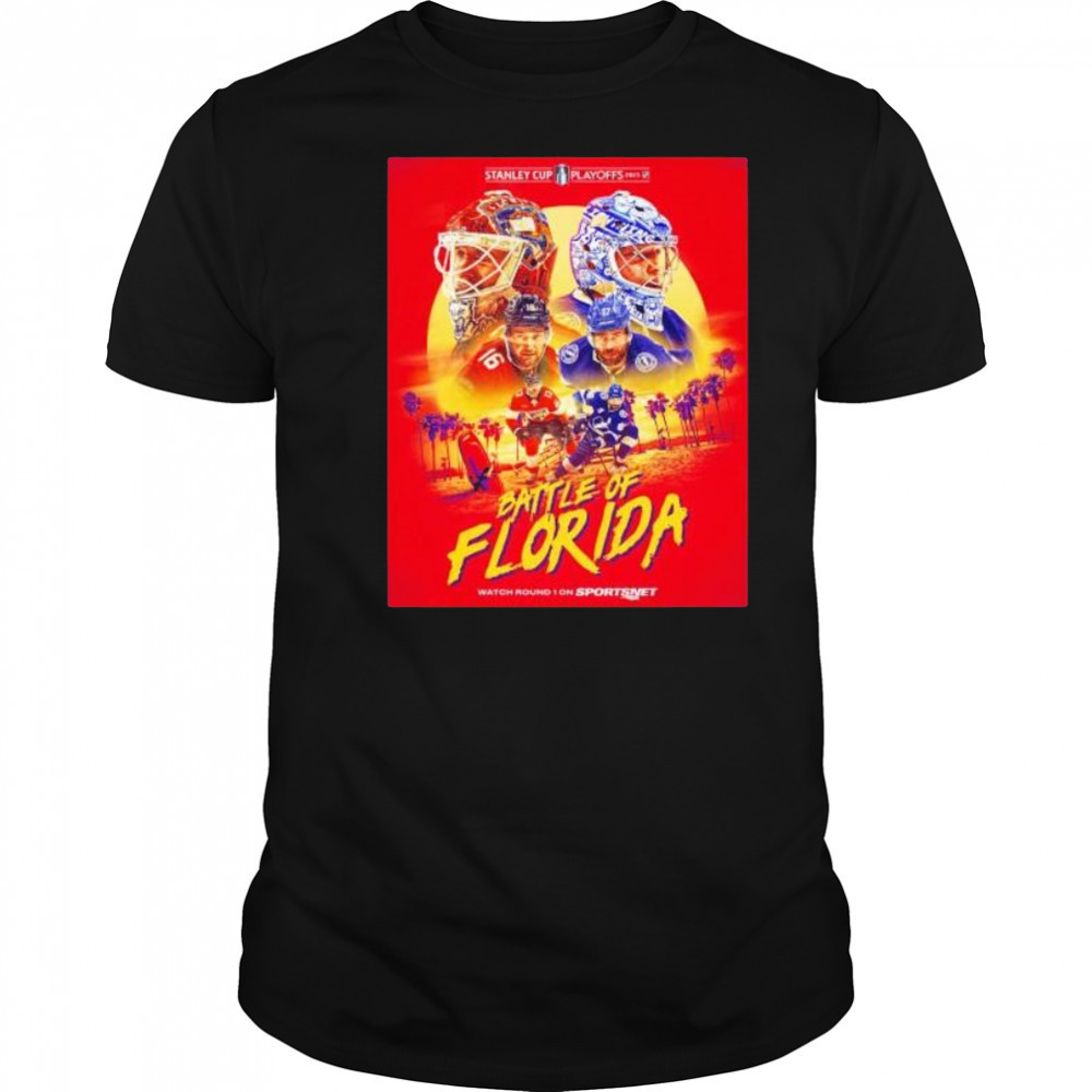Battle of Florida Panthers vs Tampa Bay Lightning Stanley Cup playoffs 2025 shirt