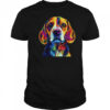 Beagle Dog Colorful Face Dog Lover Men Women shirt