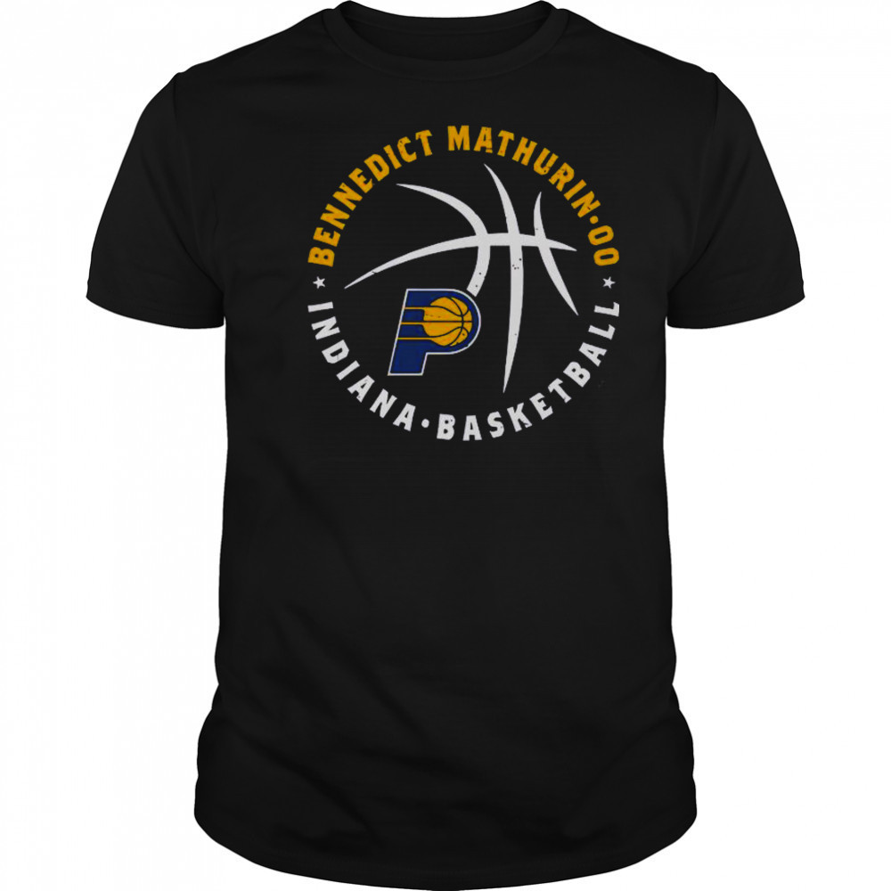Bennedict Mathurin Indiana Pacers Basketball Player Ball T-Shirt