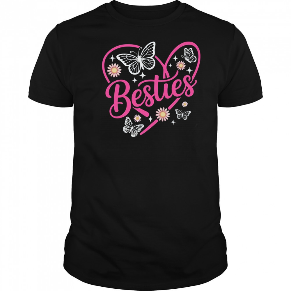 Besties BFF Bestfriends Heart Matching Girls Friends Bestie shirt