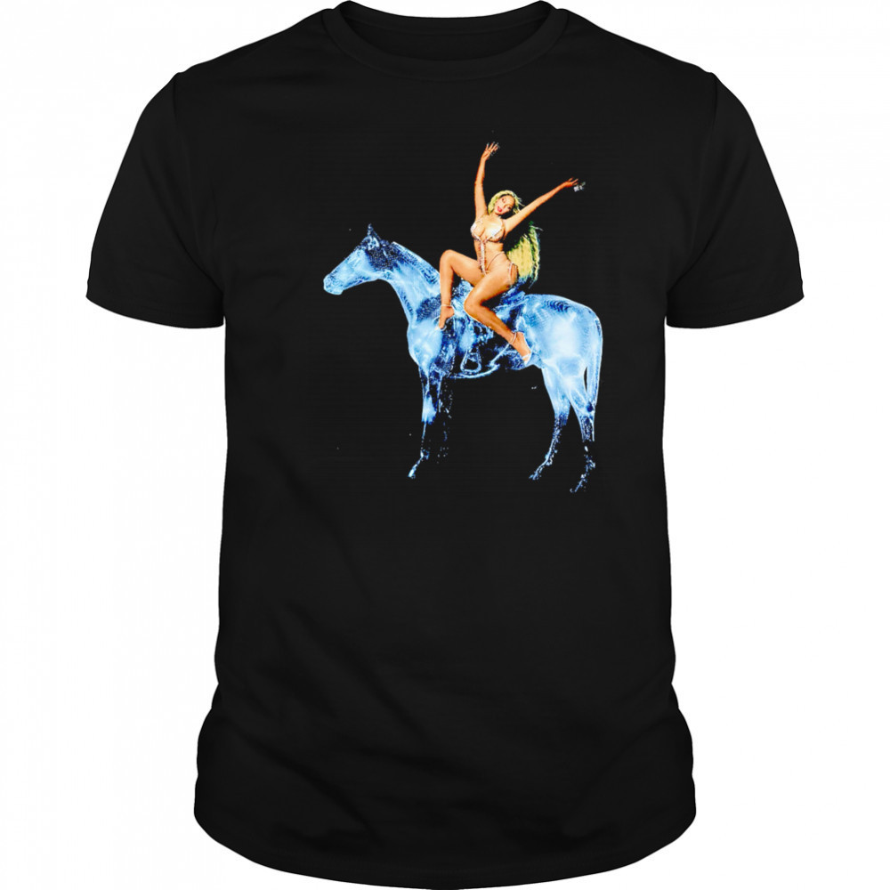 Beyoncé on horseback classic retro shirt