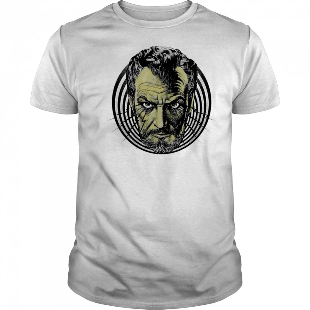 Big Head Merchant of Menace horror shirt