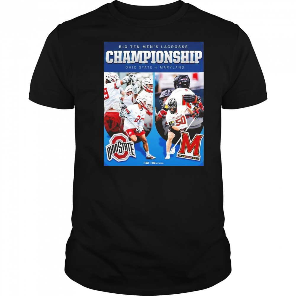 Big Ten Men’s Lacrosse Conference Tournament Championship Ohio State Buckeyes Vs Maryland Terrapins Shirt