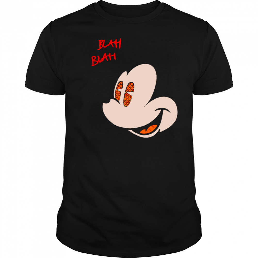 Blah Blah Big Face Mickey shirt