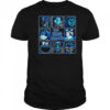 Blue Ranger Sadness Beast Eeyore Bluey Cookie Monster Abe Sapien and Stitch The Blue Bunch shirt