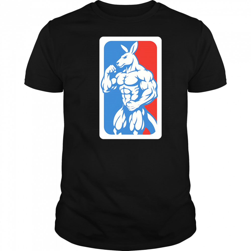 Bodybuilding Kangaroo logo NBA shirt