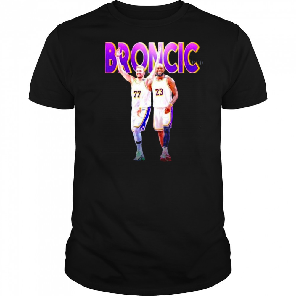 Bromcic Luka Doncic x LeBron James Los Angeles Lakers shirt