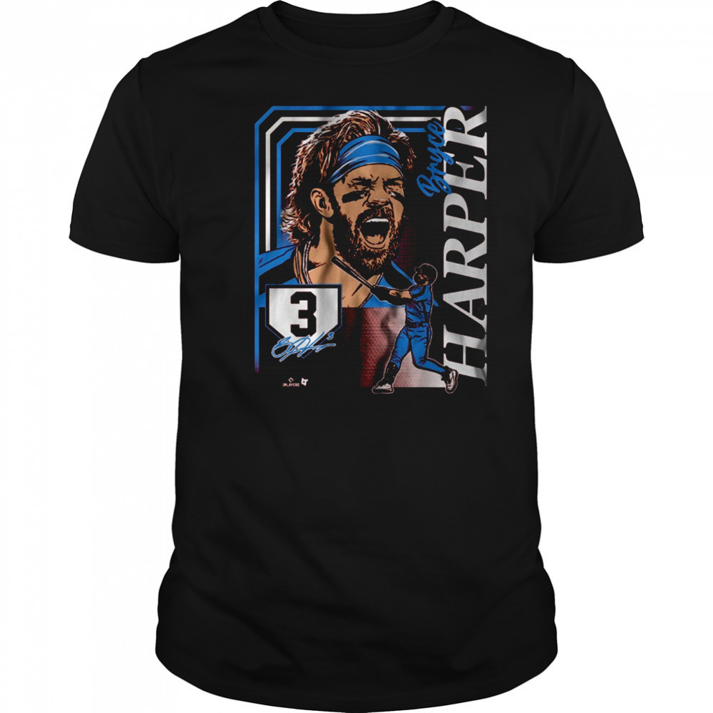 Bryce Harper Collage Frame Philadelphia Phillies MLB Signature t-shirt