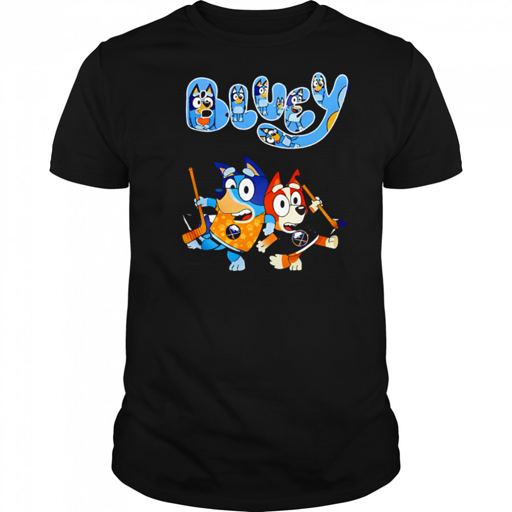 Buffalo Sabres Bluey and Bingo 2025 Baseball shirt