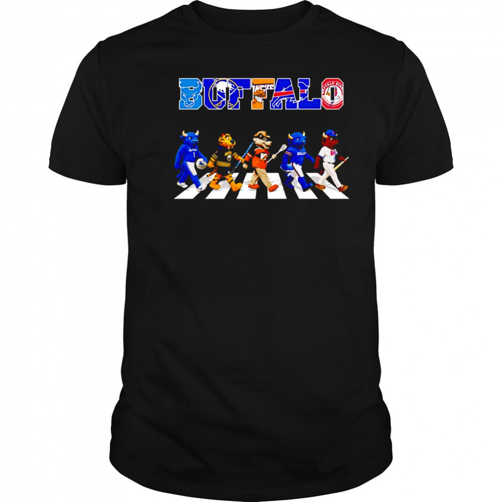 Buffalo sports Abbey Road mascot shirt