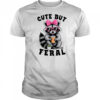 But Feral Funny Colorful Racoon With Sunglasses Racoon shirt