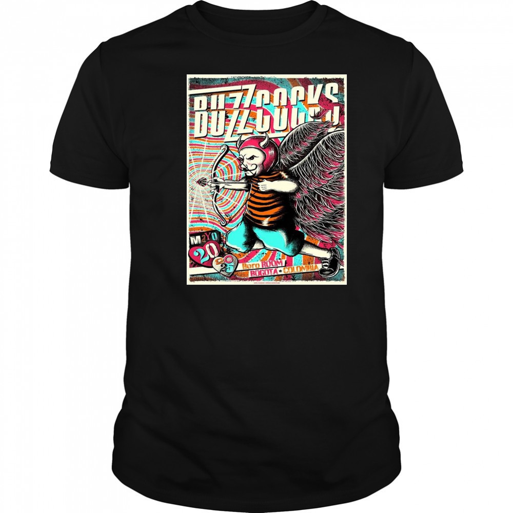 Buzzcocks Gig Poster For Bogota Colombia At Boro Room On May 20 2025 Shirt