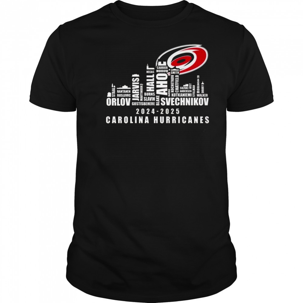 Carolina Hurricanes 2024-2025 Skyline Names Shirt
