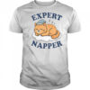 Cat Expert Napper Kitty Sarcasm Humor Cat Saying T-Shirt