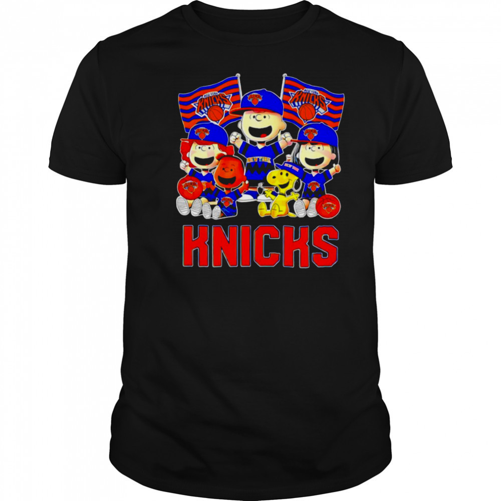 Charlie Brown and Friends Peanuts cheer New York Knicks Playoffs 2025 shirt