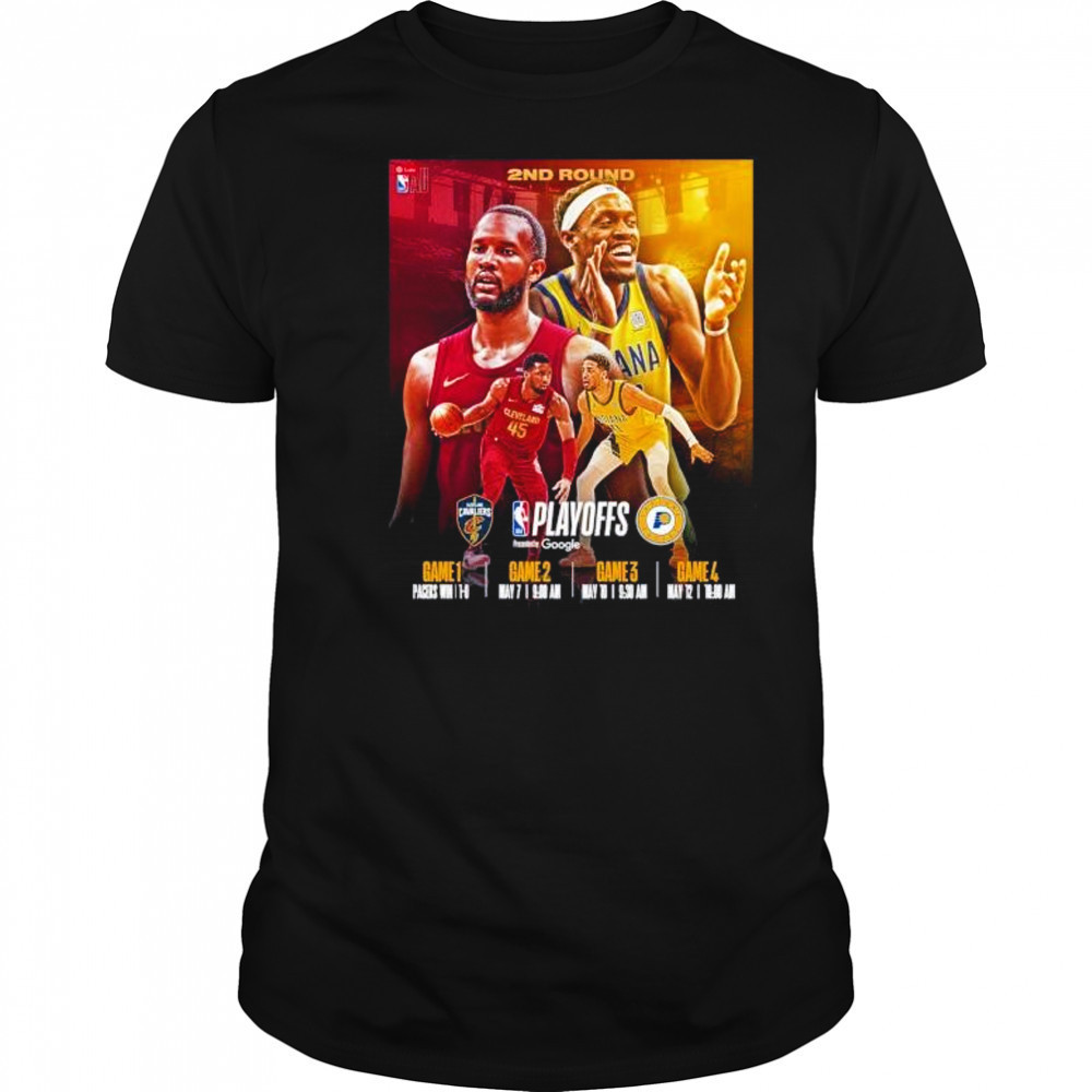 Cleveland vs Indiana Pacers 2nd round 2025 NBA Playoffs shirt