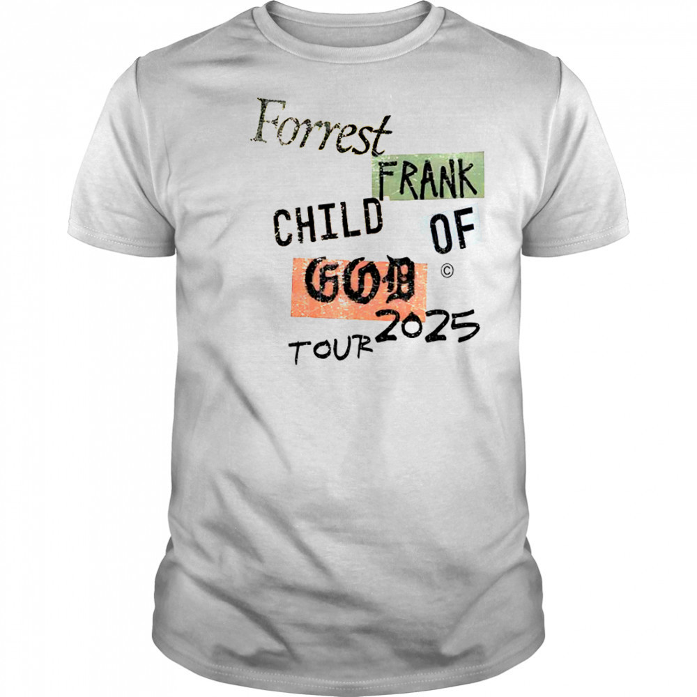 COG Color Block Forrest Frank Child Of God Tour 2025 T-Shirt