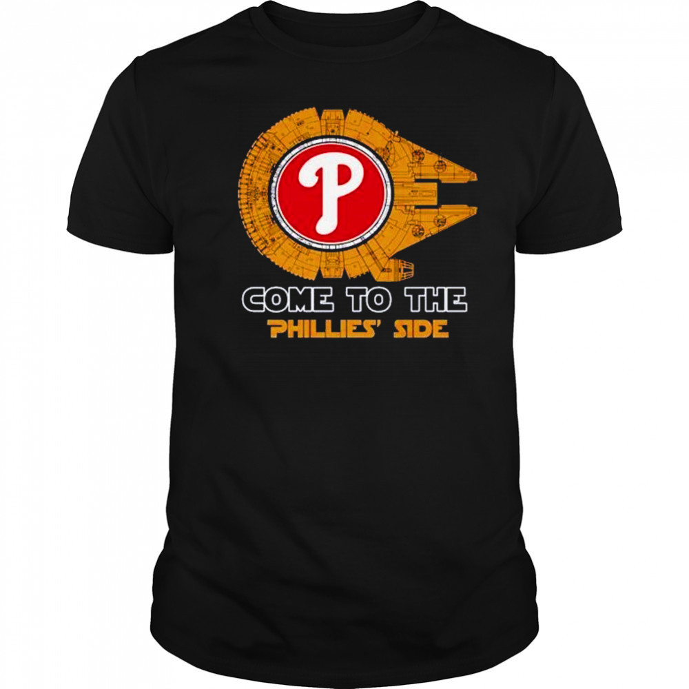 Come to the Philadelphia Phillies sde Star Wars Millennium Falcon shirt