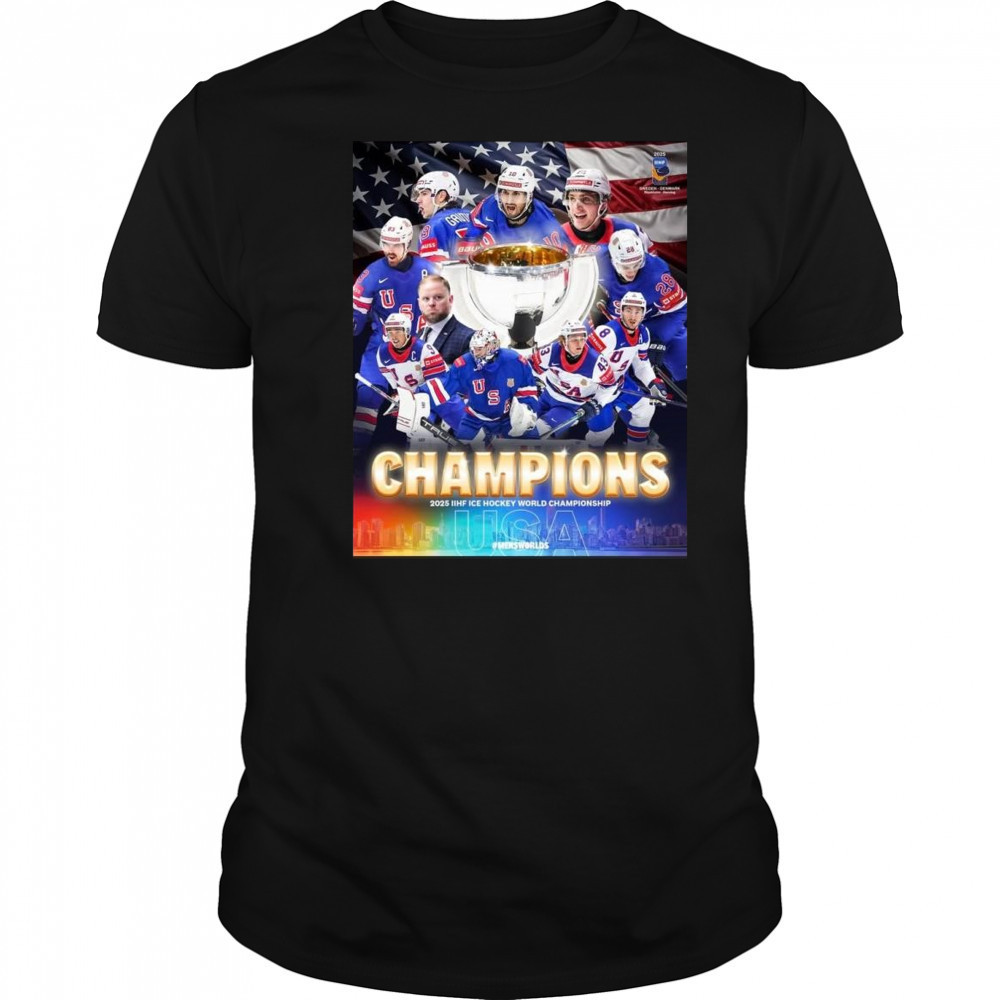 Congrats USA Hockey Champions 2025 IIHF Ice Hockey World Championship Shirt