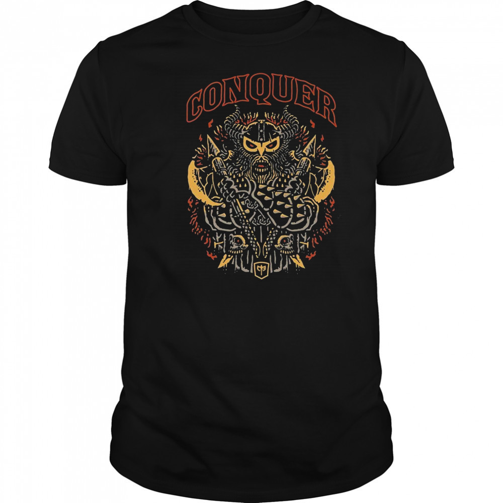 Conquer Viking Conquering Barbell T-shirt