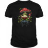 Cottagecore Aesthetic Frog Mushroom Moon Frog Graphic shirt